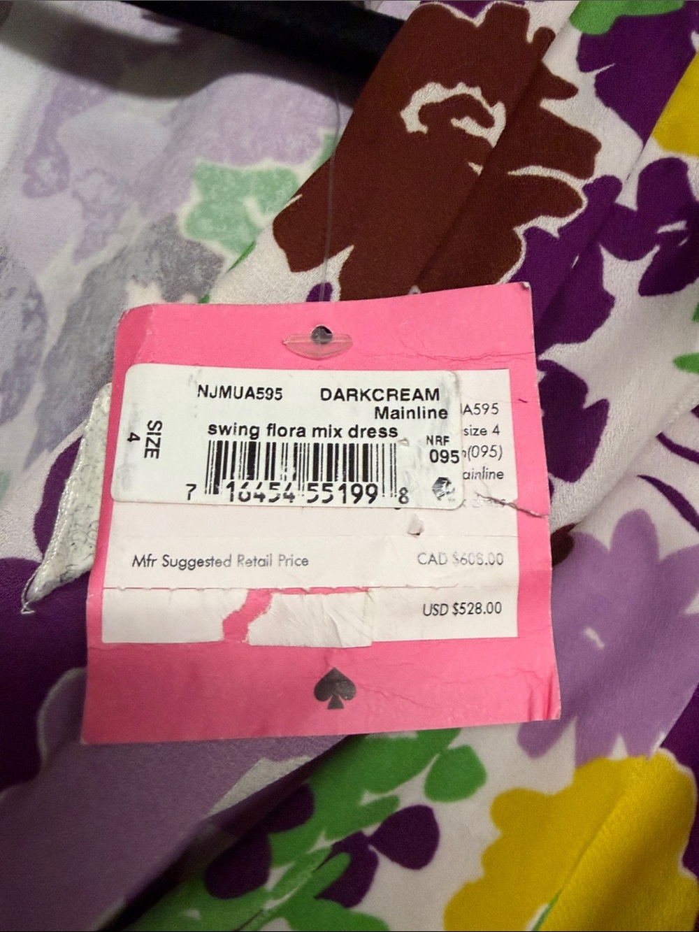 Kate Spade swing flora mix print dress - Picture 3 of 9